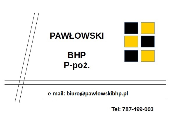 szkolenia bhp katowice Pawłowski BHP ppoż.